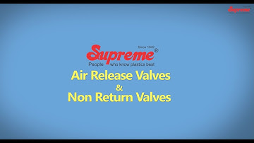 Supreme Non Return Valves & Air Release Valves - English Video