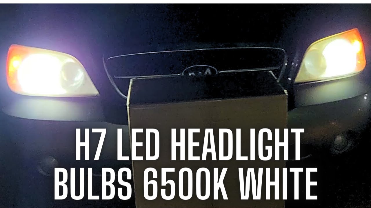 H7 LED Headlight Bulbs 6500K White
