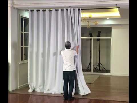 How To Divide Room With Chadmade Hanging Rod Curtain Kit Youtube