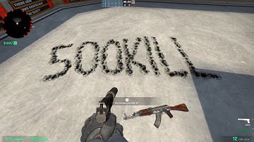 500kill in CSGO Aim Botz-Training  1-100k
