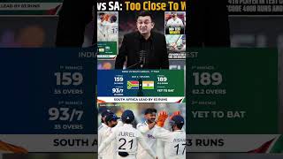 South Africa team 93 pe 7 wicket 🤯#indvssa #shortsfeed #testcricket #test #viralvideo
