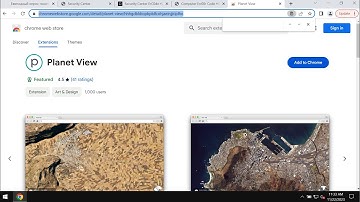 Planet View browser-hijacking extension removal.