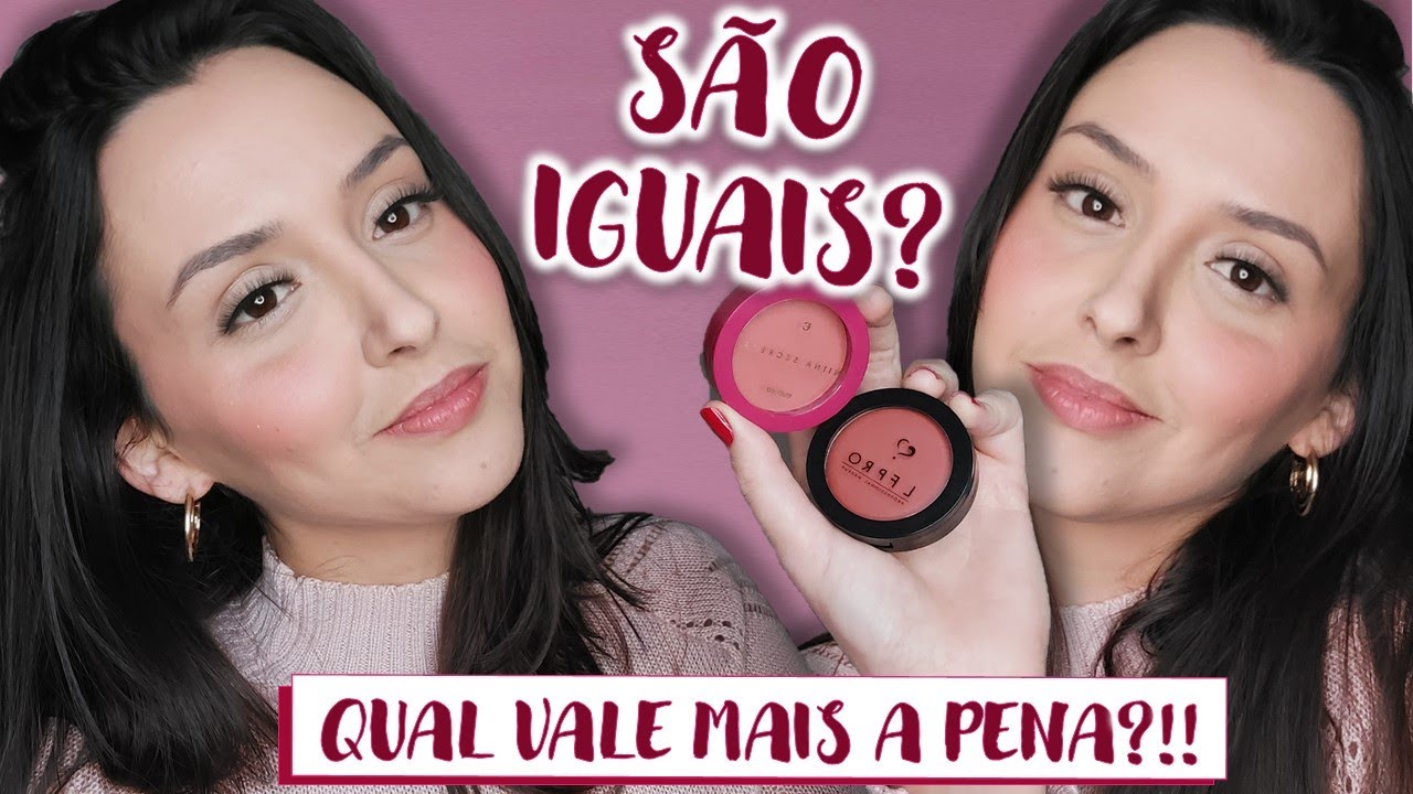 BLUSH cremoso NIINA e LFpro - Comparação de blushes - São iguais? #VanTestar17