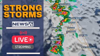 🔴10 P.M. LIVE WEATHER |  More Storms Arrive Wednesday In Florida (Tropics Update)