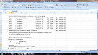 Metode Pencatatan Fisik secara RATA-RATA TERTIMBANG / WEIGHTED AVERAGE METHOD Metode Pencatatan Fisik secara RATA-RATA TERTIMBANG / WEIGHTED AVERAGE METHOD