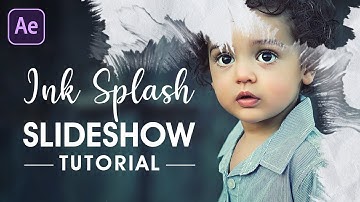 Ink Splash Slideshow Animation in Adobe After Effects | No Plugin Required