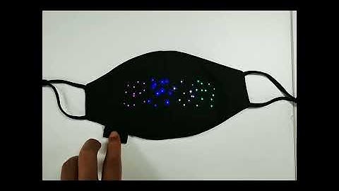 Magic Mask Face Mask LED Lighted Matrix Bluetooth