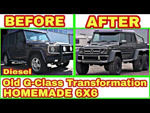 Видео: Old diesel Gelandewagen + Transformation = 6x6