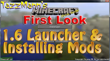Minecraft 1.6.1 Launcher 1.0.8 How to Install Mods