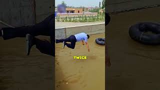 A DRUNK person fell into the river… and this POLICE officer RISKED his LIFE to save him
