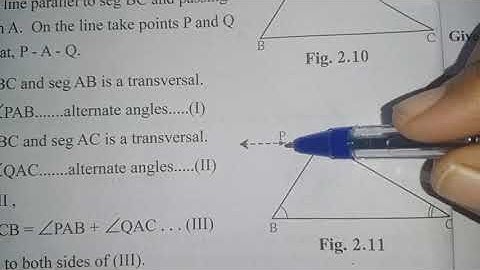 The sum of measures of all angles of a triangle is 180°