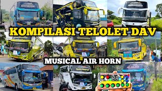 YANG LAGI TREND !! KOMPILASI BUS TELOLET BASURI DAV MUSICAL AIR HORN NADANYA ENAKEUN