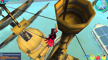fusionfall on top of pirate ship