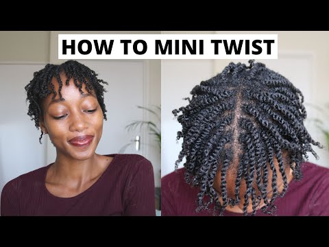HOW TO MINI TWIST 4C HAIR | JUICY MINI TWISTS TUTORIALS | SOUTH AFRICAN YOUTUBER