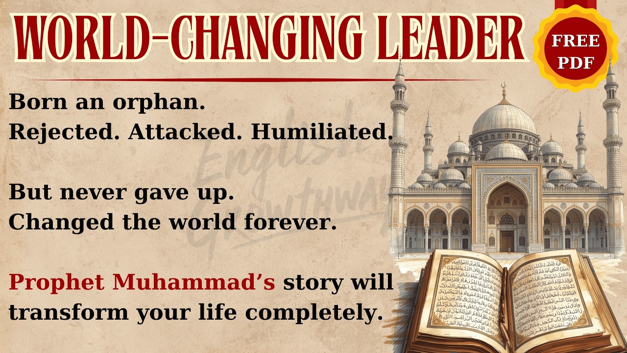 Orphan to Leader: Prophet Muhammad’s Journey | Learn English Through Story | Improve Your Listening