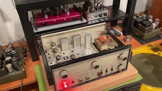 DIY 6eh7/5879 tube preamp with a wrecked audio generator chasus