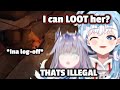 Biboo panic as Kobo found out she can LOOT sleeping Ina !!