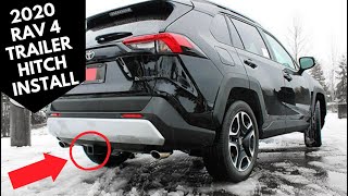 With this tow hitch  ANYONE can install a 2020 Toyota RAV4 Trailer Hitch