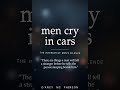 men cry in cars