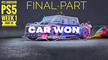 NFS Unbound Walkthrough | PS5 Gameplay - Week 1 | Part 10. FINAL PART.