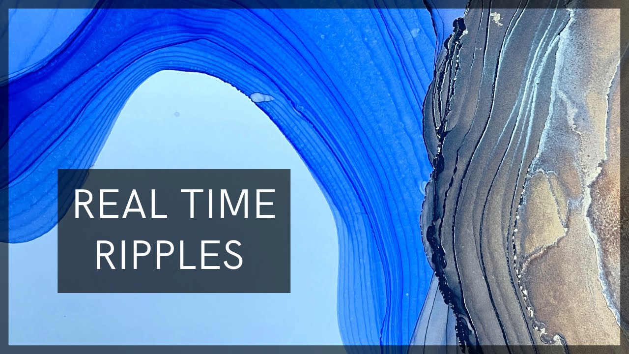 Creating Alcohol Ink Ripples in Real Time!