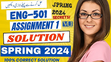 Eng501 Assignment 1 Solution Spring 2024 / Eng501 Assignment 1 Solution / Eng501 Assignment 2024