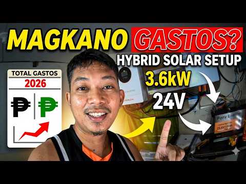 Mag kano ang gastos sa Hybrid Solar Setup ngaun 2026 3.6kw 24V