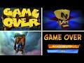 Evolution of Crash Bandicoot Game Over Screens (1996-2020)