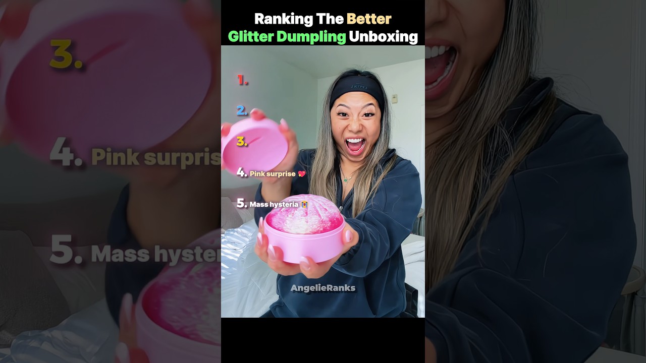 Ranking The Funniest Glitter Dumpling Unboxing Reactions 😂✨ #shorts #glitterdumpling #trend