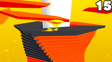 ASMR Stack Ball Gameplay All Levels Walkthrough Android,ios Level 15