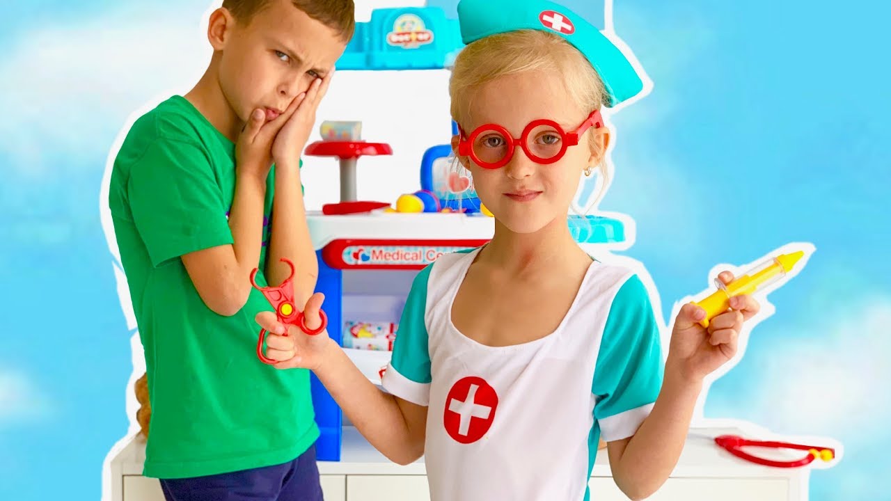 Arthur and Eva Pretend play a Dentist. Kids 2019 YouTube