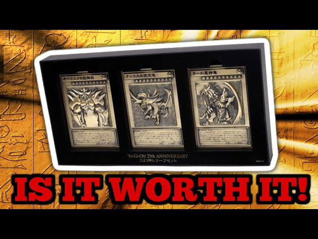YU-GI-OH! 25TH ANNIVERSARY EGYPTIAN GOD CARD RELIEF SET STONE TABLETS IS IT  WORTH IT - YouTube
