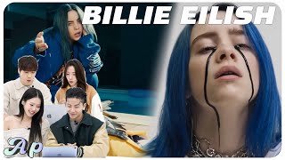 Переполненные зависимостью корейские мужчины и женщины реагируют на клип Билли Айлиш ｜ asopo