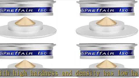 Audiophile HiFi Speaker Isolation Feet Spikes, Aluminum Shockproof Turntable Stand Feet, Speaker Fl