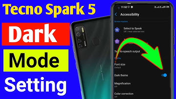 Tecno Spark 5 dark mode setting | Tecno Spark 5 mobile me dark mode kaise lagaye