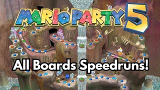 Mario Party 5 All Boards Speedruns (easy) for WR/ sub-3:15