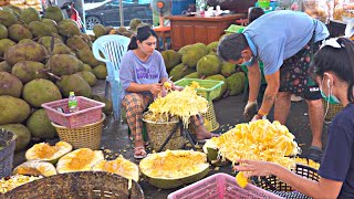 สุดยอดทักษะการหั่นขนุน | ผลไม้ขนาดใหญ่ที่สุด - อาหารไทยริมทาง