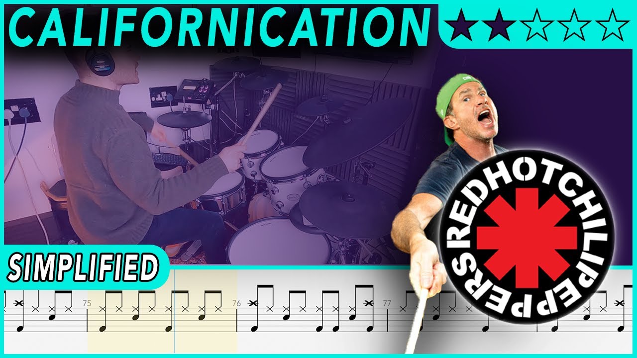 Californication (SIMPLIFIED) - Red Hot Chili Peppers | #87 DRUMSCRIBE