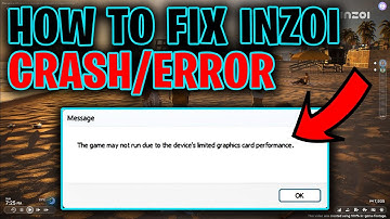INZOI Error (The game may not run due to the device