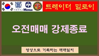 할게 없노 오전매매 강제종료 / 동방 나노엔텍 실리콘투 등