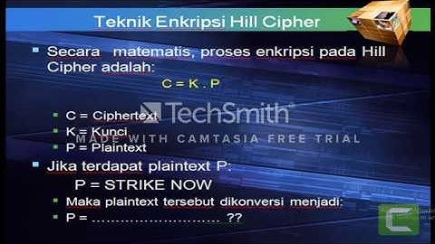Tugas Kriptografi "Metode Hill Cipher"