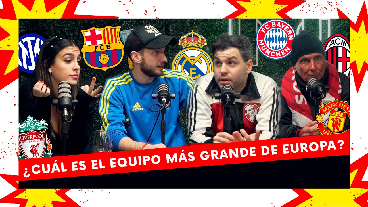 ¿Sacando al REAL MADRID, CUÁL es el EQUIPO más GRANDE de EUROPA?
