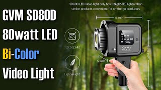 A Great Budget BiColor LED Video Light: GVM SD80D Review ep.448