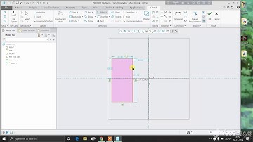Creo 5  tutorial 2 || How to use fillet command