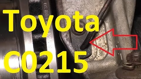 Causes and Fixes Toyota C0215 Code: Left Rear Wheel Speed Sensor Signal Malfunction