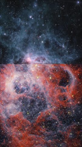 New views of NGC 604 from the Webb Space Telescope's NIRCam and MIRI Instruments #shorts