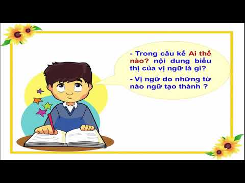 LT&C Vị ngữ; Chủ ngữ trong câu kể Ai thế nào?
