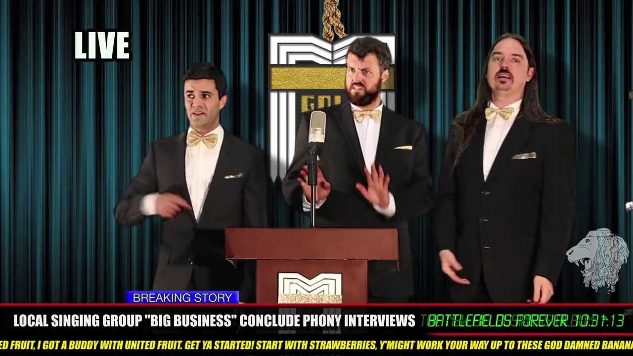 Big Business press conference at Gold Metal HQ (2013)
