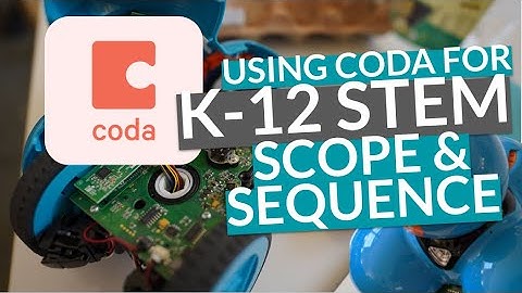 Using Coda to Map out K-12 STEM Scope and Sequence
