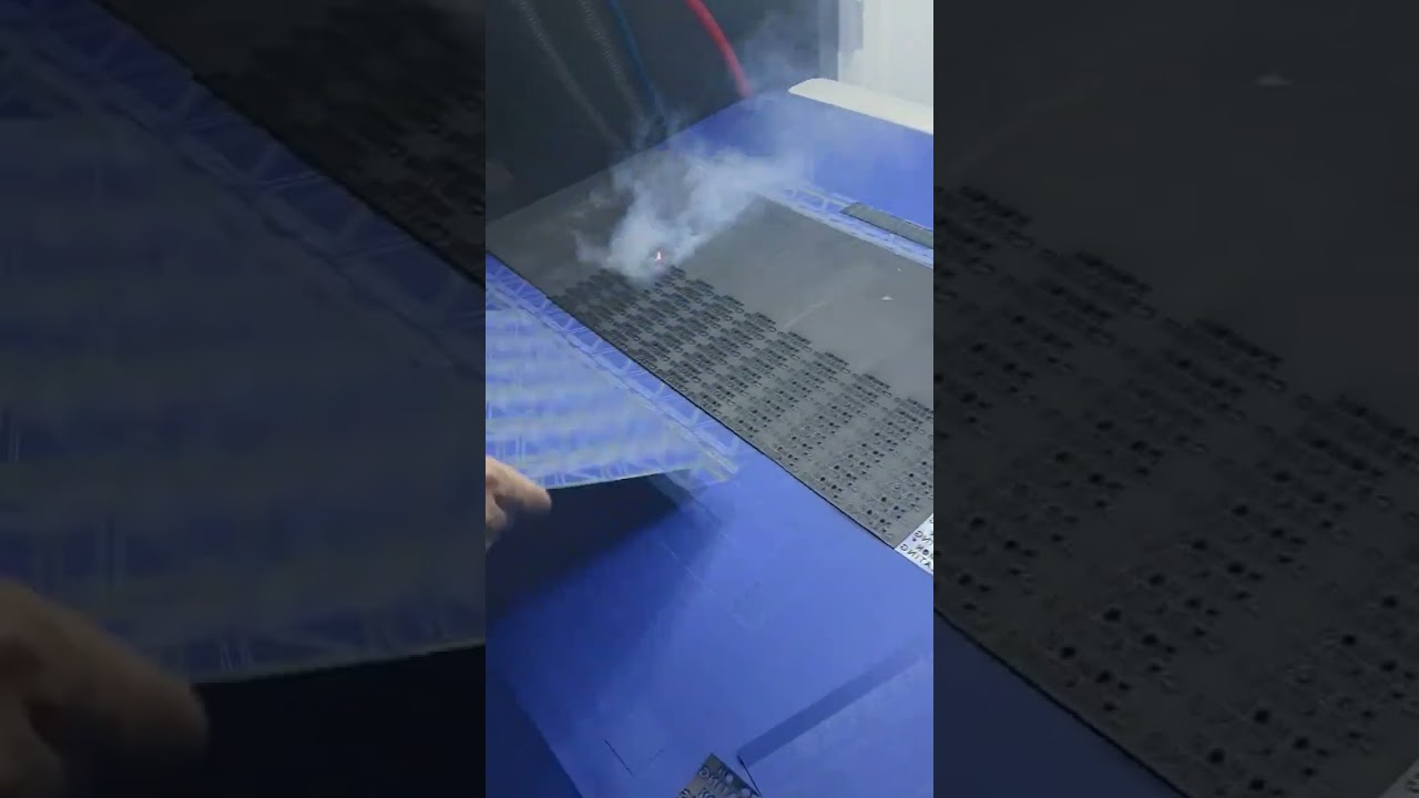 Large format and high speed laser marking of heat transfer vinlyls, both cutting and kiss cutting